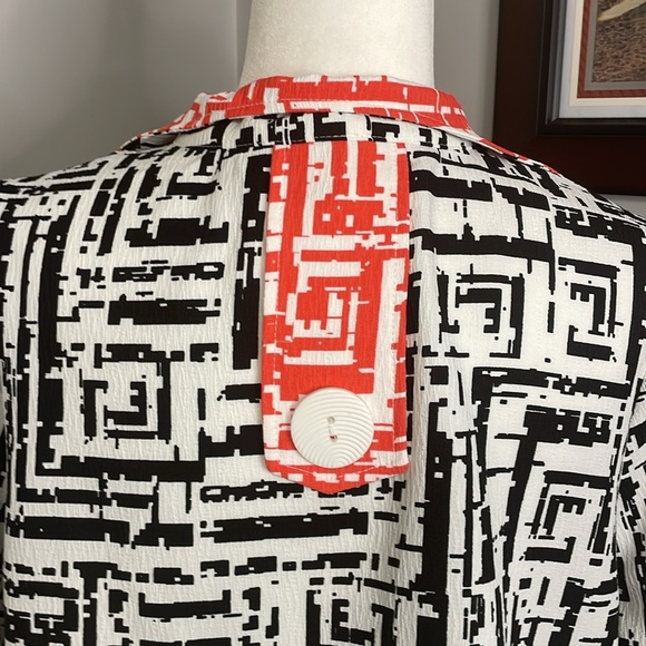 IC by CONNIE K Collection Textured Geo Print Jacket Womens Size Large NWT $178 - Picture 4 of 7